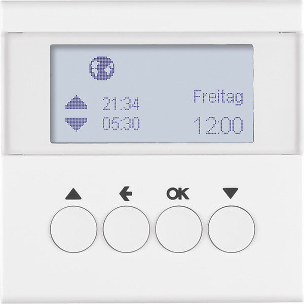 Hager/Berk Jalousie-Schaltuhr polarweiß glänzend 85741189